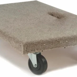 PADDED PLATFORM DOLLIE 20"x32" W/4"N.M CASTERS & HAND HOLE